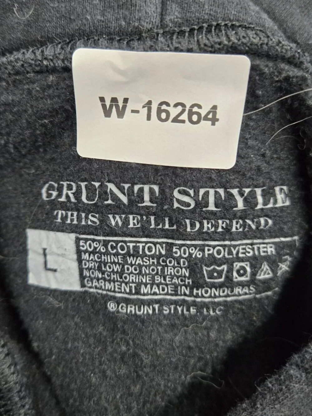 Grunt Style Men Hoodie L Black Second Amendment 2.0 USA Flag Logo Graphic Print